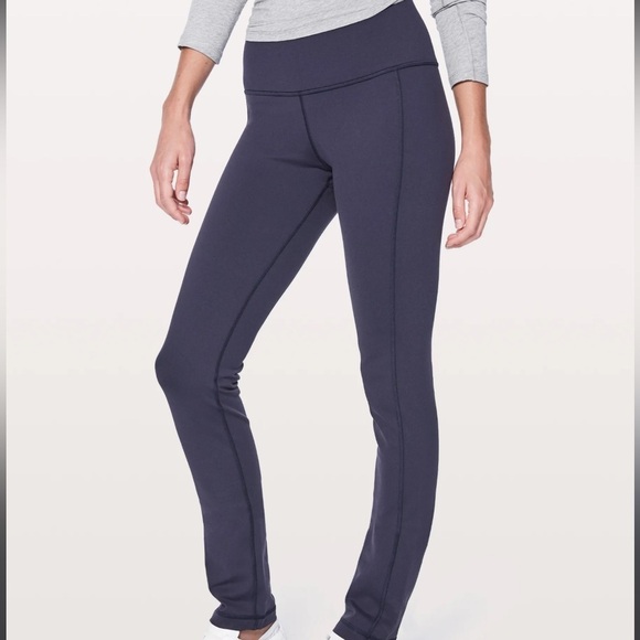 lululemon athletica Pants - Lululemon Leggings Full-Length High-Waisted Streamlined Stretchable Black W US 4